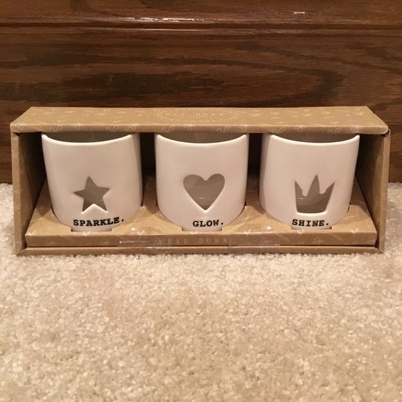 Rae Dunn Other - Rae Dunn Tea Light Candle Holders (Set of 3)